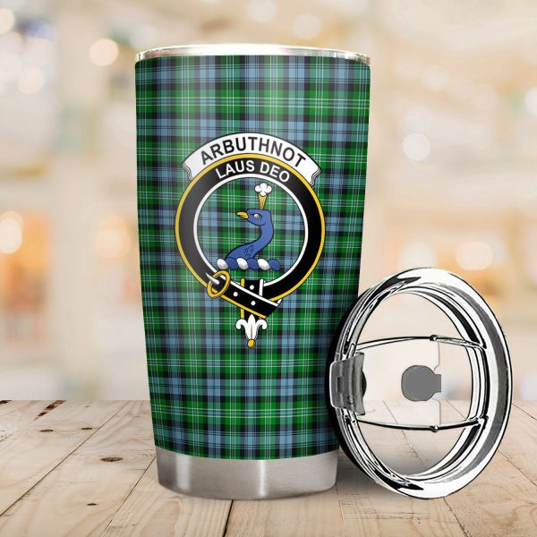 Arbuthnot Ancient Tartan Crest Tumbler Hot on Sale - Image 2