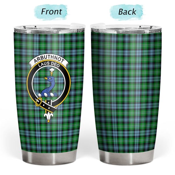 Arbuthnot Ancient Tartan Crest Tumbler Hot on Sale - Image 3