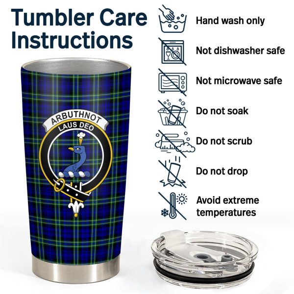 Arbuthnot Modern Tartan Crest Tumbler Online Sale - Image 4