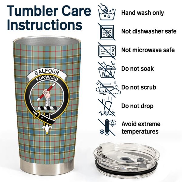 Balfour Modern Tartan Crest Tumbler For Cheap - Image 4