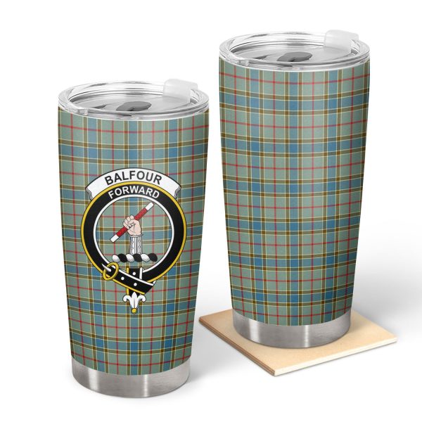 Balfour Modern Tartan Crest Tumbler For Cheap