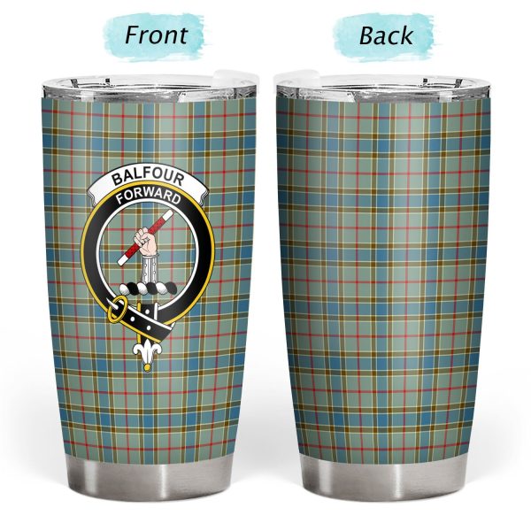 Balfour Modern Tartan Crest Tumbler For Cheap - Image 3