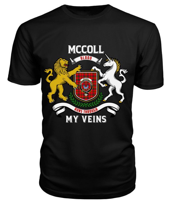 McColl Tartan Crest 2D T-shirt - Blood Runs Through My Veins Style Online now