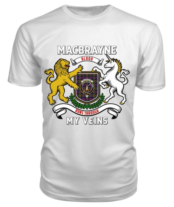 MacBrayne Tartan Crest 2D T-shirt - Blood Runs Through My Veins Style Online - Image 3