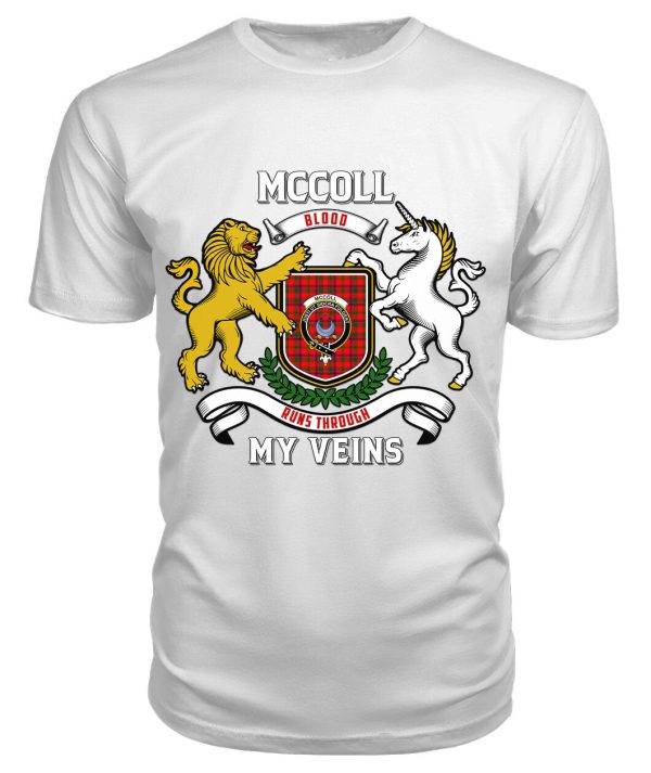 McColl Tartan Crest 2D T-shirt - Blood Runs Through My Veins Style Online now - Image 3