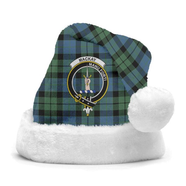 MacKay Ancient Tartan Crest Christmas Hat Online now