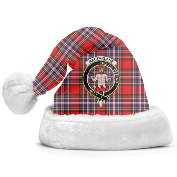 MacFarlane Modern Tartan Crest Christmas Hat For Discount - Image 2
