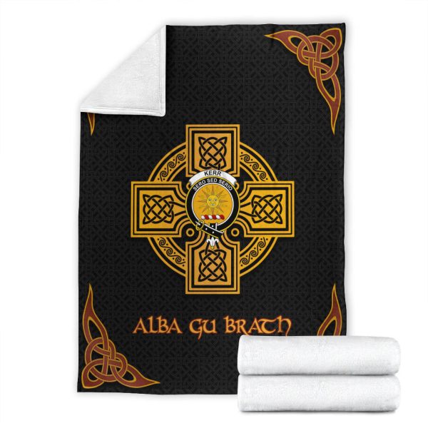 Kerr Crest Premium Blanket - Black Celtic Cross Style For Cheap - Image 4