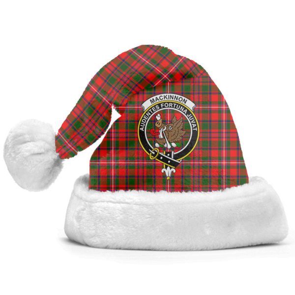 MacKinnon Modern Tartan Crest Christmas Hat Hot on Sale - Image 2