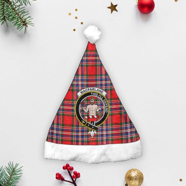 MacFarlane Modern Tartan Crest Christmas Hat For Discount - Image 3