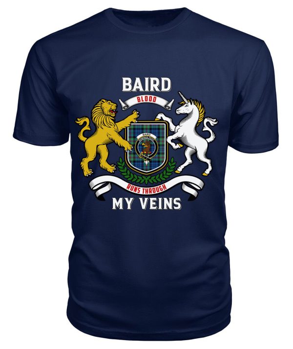 Baird Ancient Tartan Crest 2D T-shirt - Blood Runs Through My Veins Style Supply - Image 5