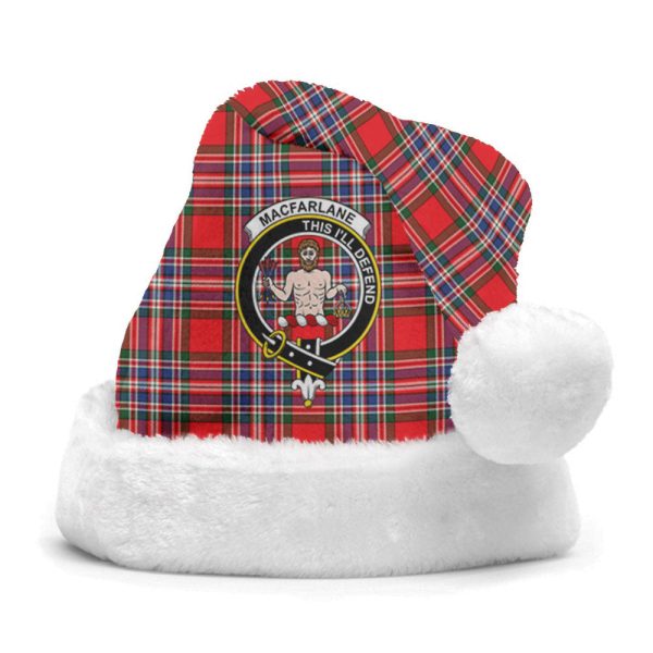MacFarlane Modern Tartan Crest Christmas Hat For Discount