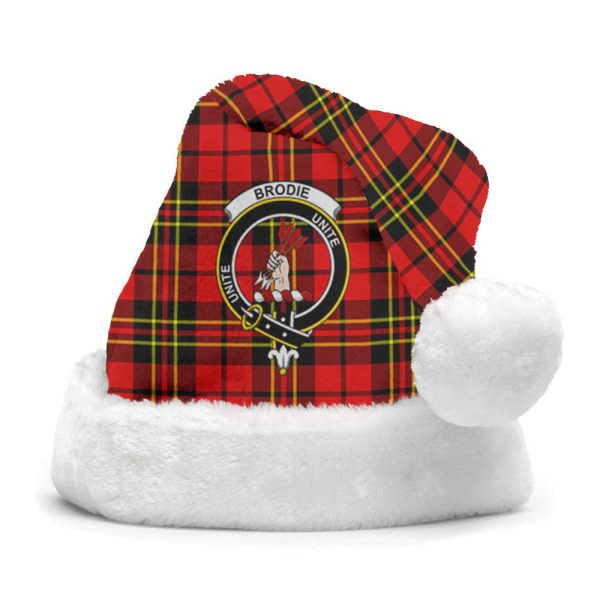 Brodie Modern Tartan Crest Christmas Hat Online Sale