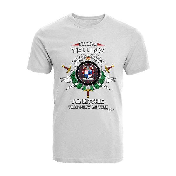 Ritchie Tartan Crest T-shirt - I m not yelling style Sale - Image 3