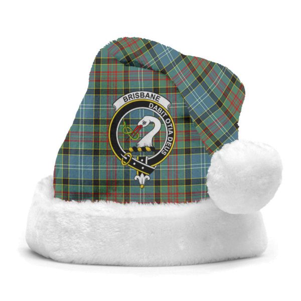 Brisbane Tartan Crest Christmas Hat For Discount