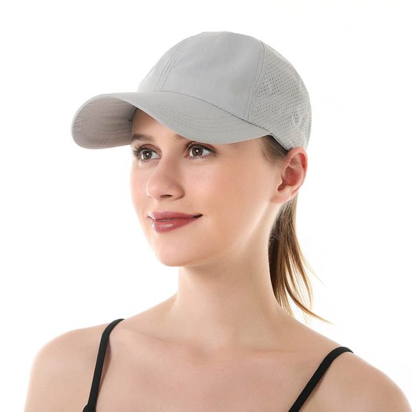 Ponytail Baseball Caps Women Criss Cross Messy Bun Snapback Hat For Discount - Image 3