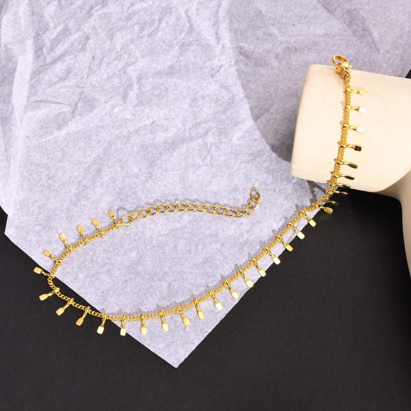 Stainless Steel Dangle Anklet for Women Fringe Chain Anklet Jewelry Fashion - Image 4