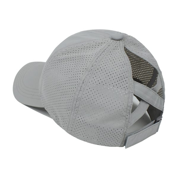 Ponytail Baseball Caps Women Criss Cross Messy Bun Snapback Hat For Discount - Image 5